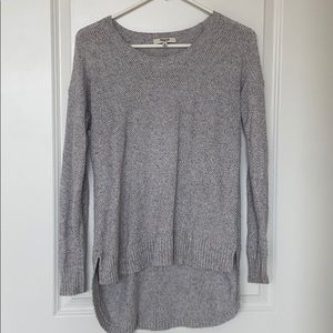 Madewell high low grey Long Sleeve